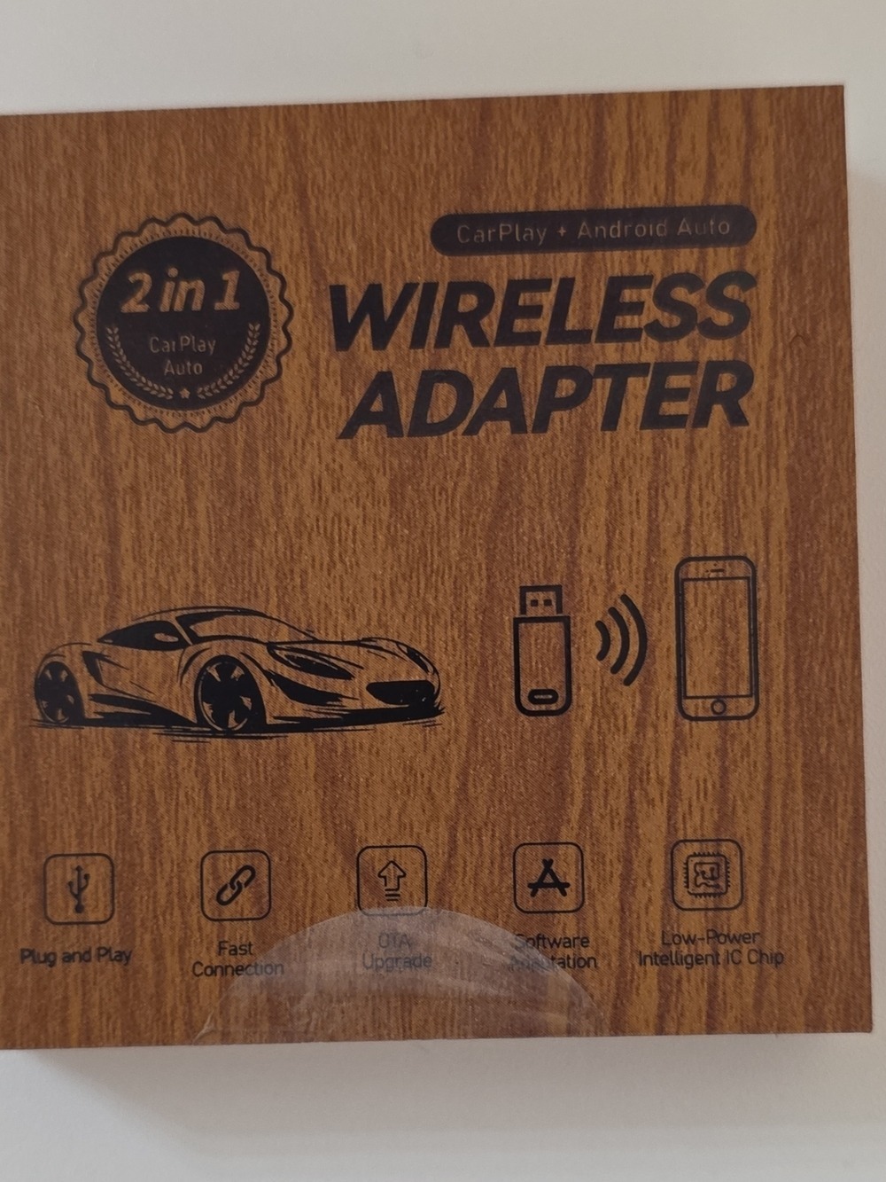 Wireless CarPlay & Android Auto Adapter - Black